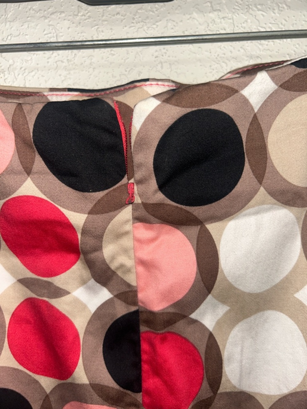 Polka Dot Pencil Skirt in Pink, Red, Black and Tan 419.16 - Picture 8 of 8